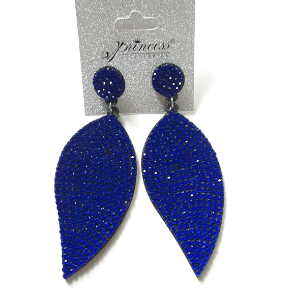 Princess Accessories Jewelry - Princess Accessories Crystals Leaves Earrings